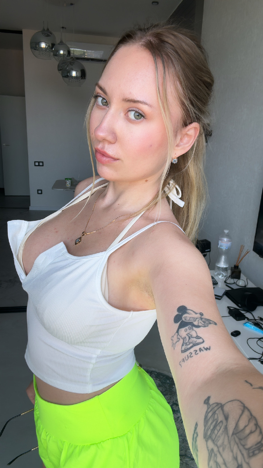 KateV in her underwear in Abuja