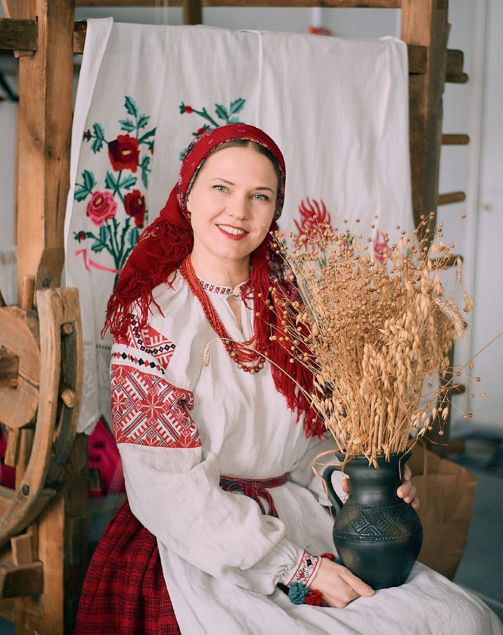 Women in Slavic costumes in Abuja