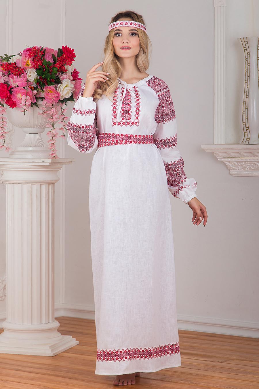 Women in Slavic costumes in Abuja