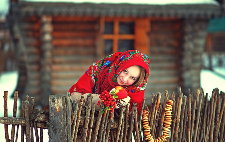 Sexy girl Women in Slavic costumes in Abuja