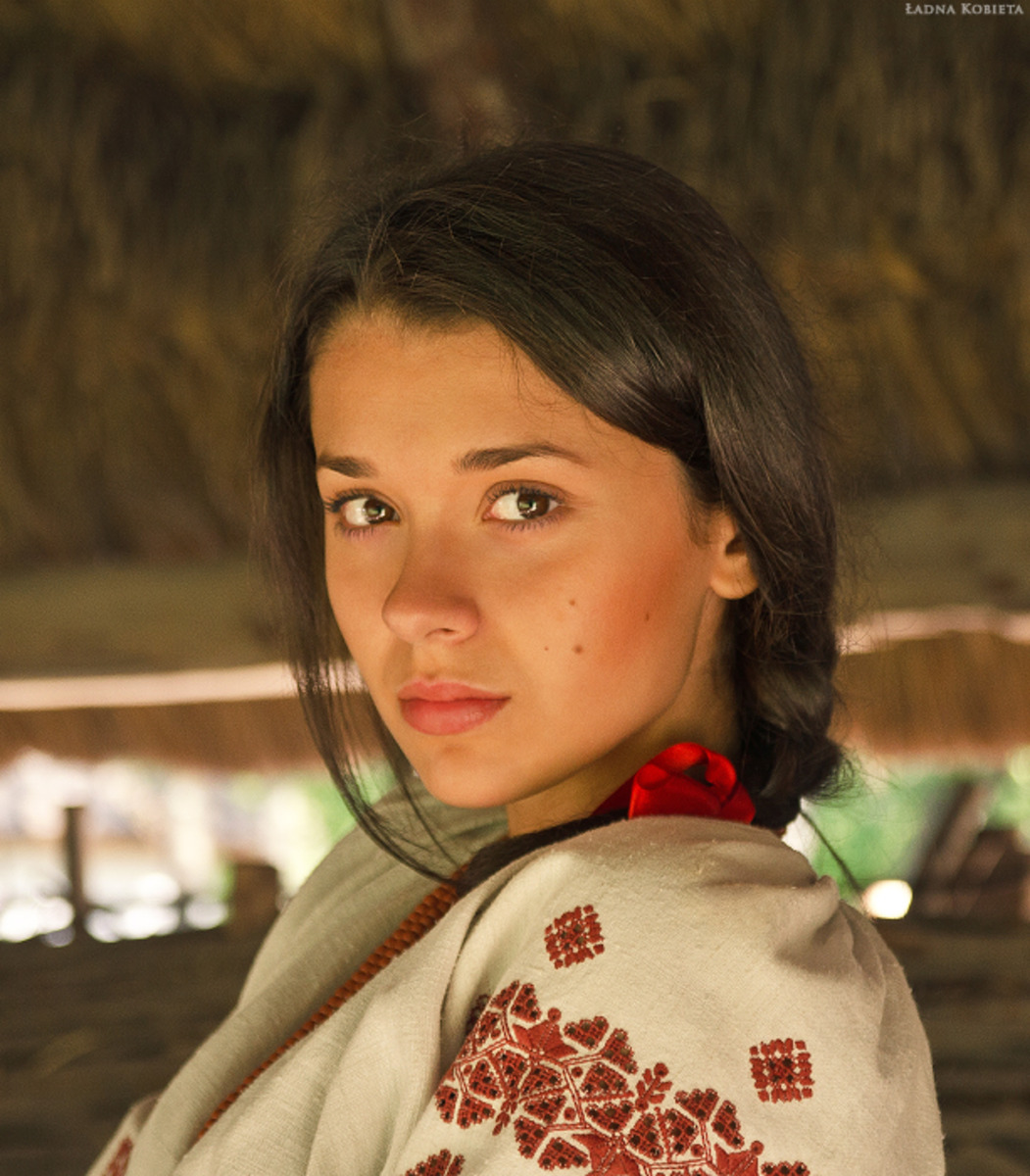 Girls in Slavic costumes in Abuja