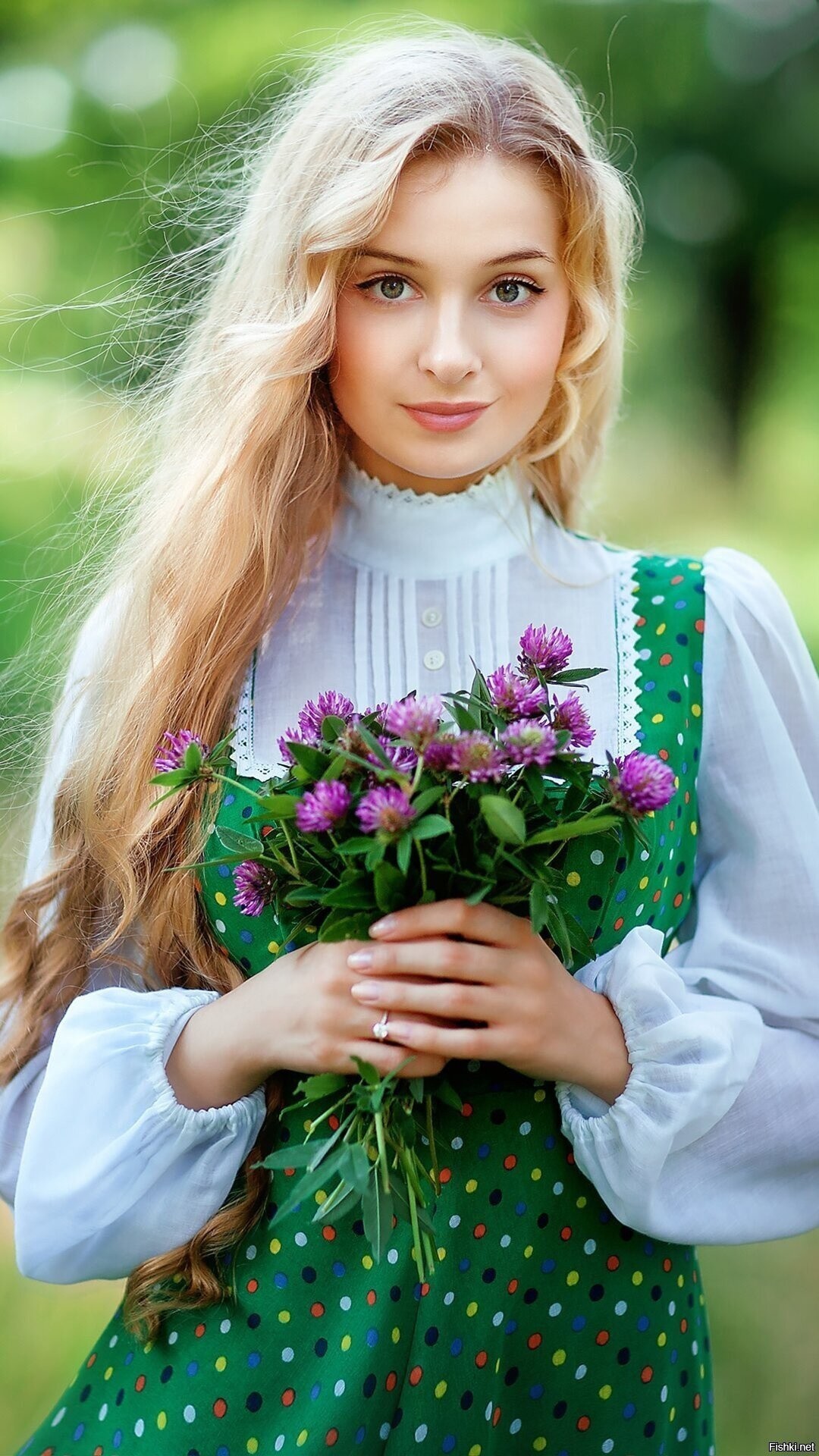 Girls in Slavic costumes in Abuja