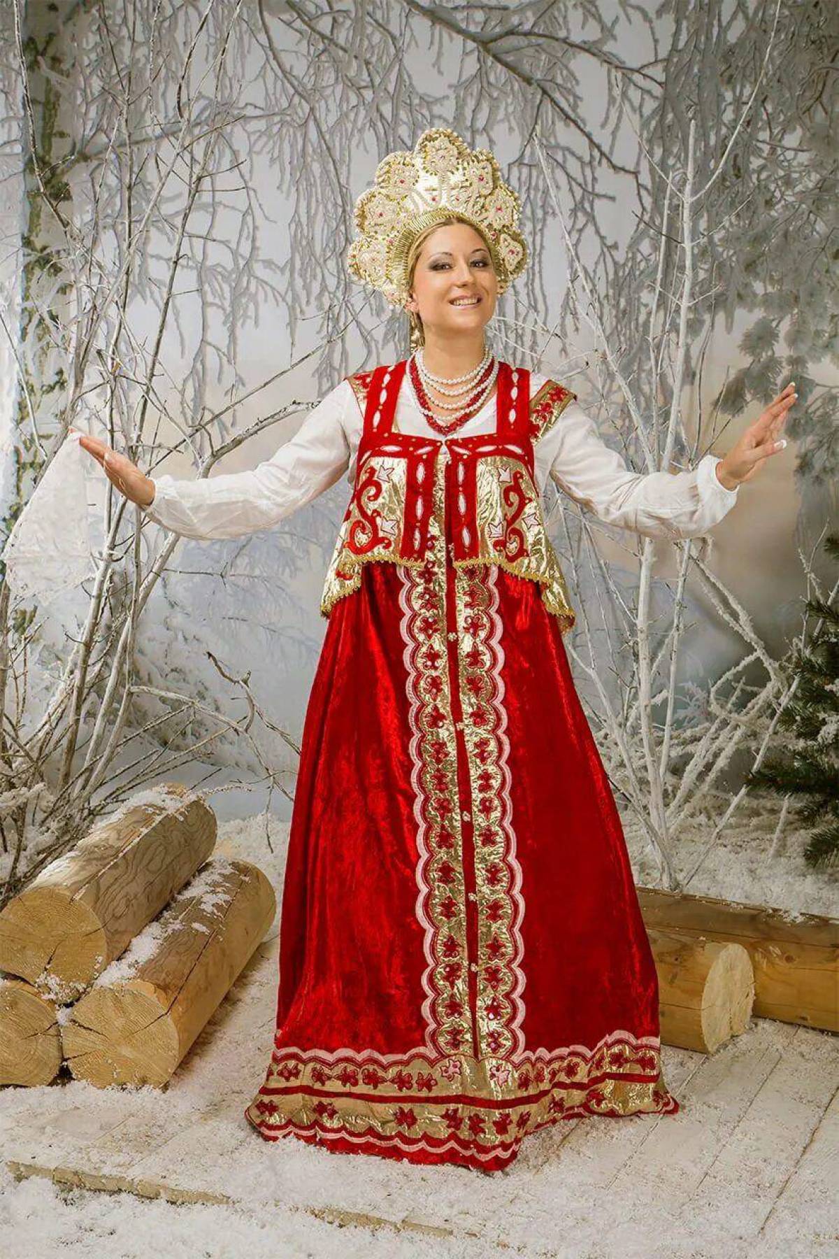 Girls in Slavic costumes in Abuja