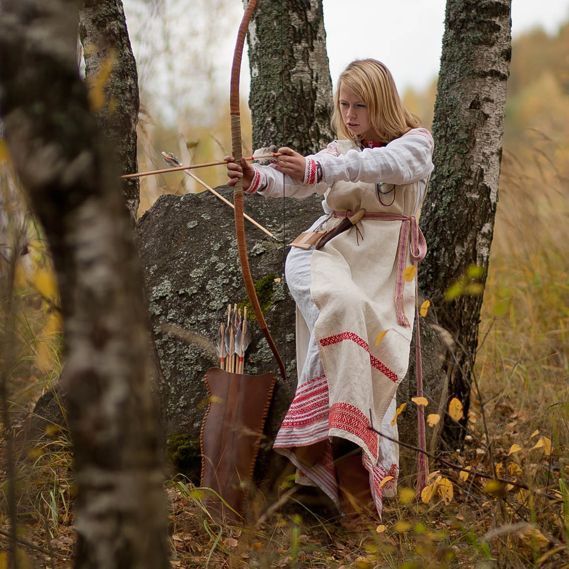 Sexy photo Girls in Slavic costumes in Abuja